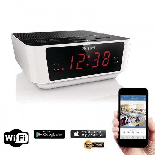 Wifi Alarmlı Masa Saati Kamera
