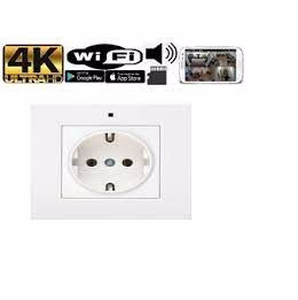 Duvar Prizi WiFi Gizli Kamera Full HD Canlı İzleme ve Kayıt